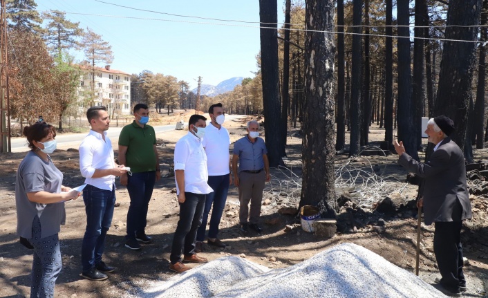 Ak Parti’den Alanya'daki yangın bölgelerine geçmiş olsun ziyareti