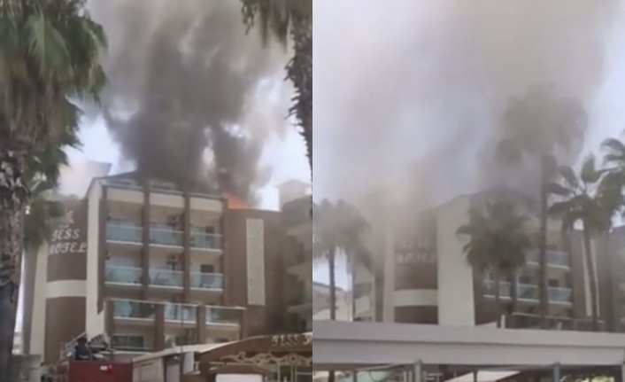 Alanya otel yangını korkuttu
