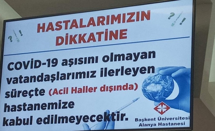 Alanya’daki hastaların dikkatine!