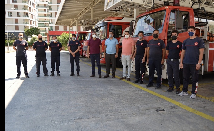 Lakadamyalı'dan itfaiye ekiplerine teşekkür ziyareti