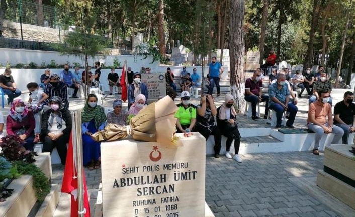 Şehit polis Abdullah Ümit Sercan Alanya'da dualarla anıldı