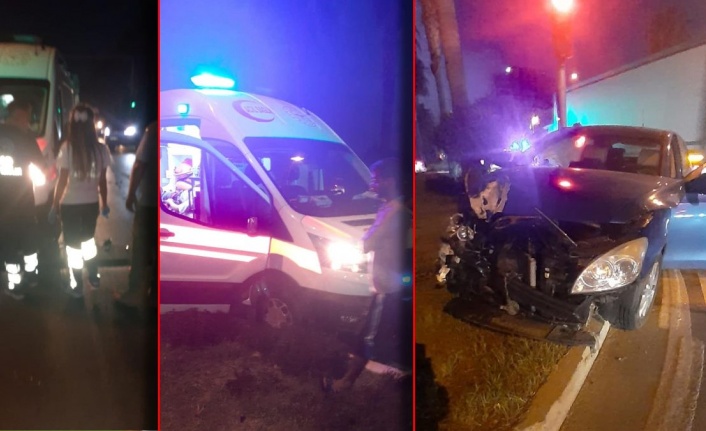 Alanya'da feci kaza!  Ambulans kaza yaptı
