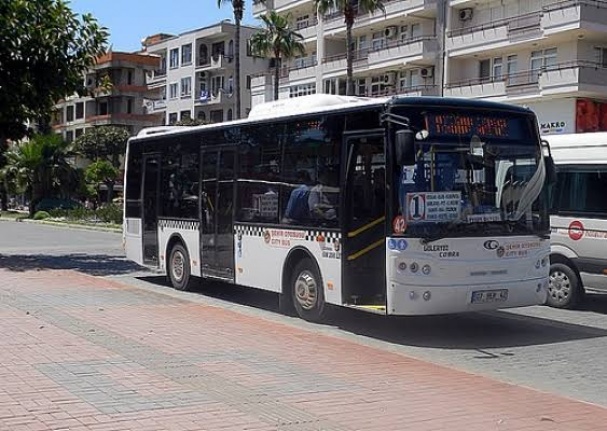 Alanya'da halk otobüsü fiyat tarifesi belli oldu