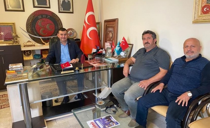 Muhtarlardan MHP Alanya'ya ziyaret