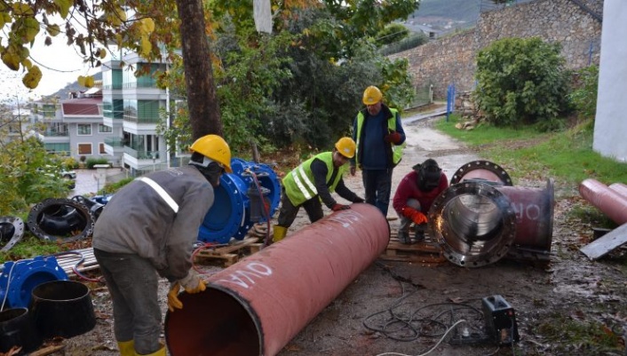 Alanya’daki içme suyu depoları yenileniyor