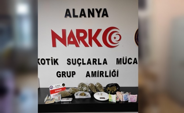 Alanya’da uyuşturucu operasyonu: 2 gözaltı