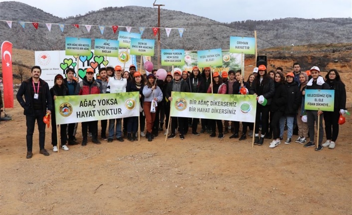 Güzelbağ'da yangının yaraları sarılıyor