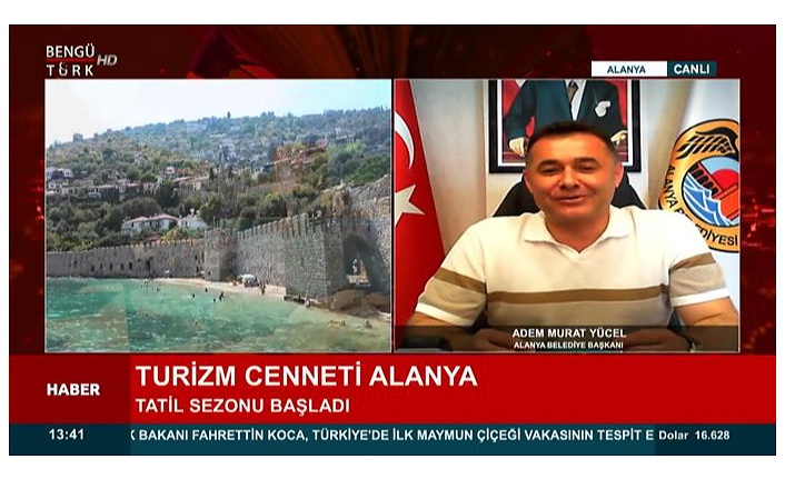 Başkan Yücel Bengü Türk TV’ye konuk oldu.