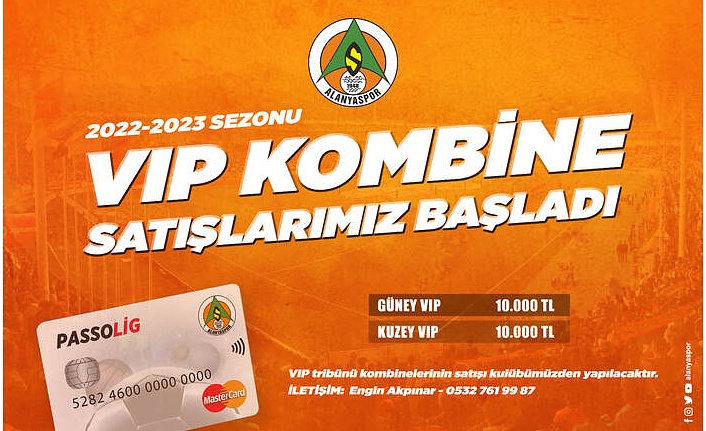 VIP tribünü kombinelerimiz satışa sunuldu