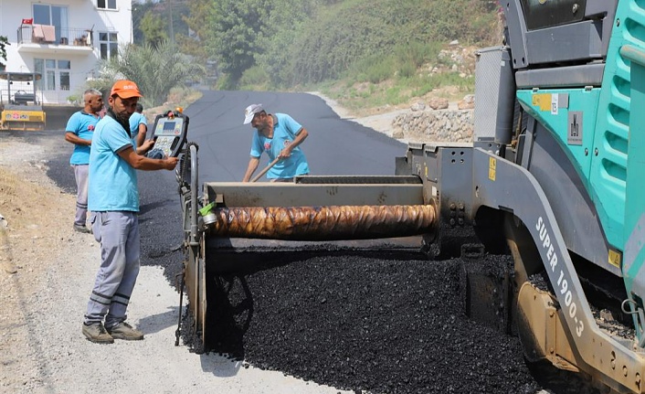 Alanta Belediyesi'nden önemli bir hizmet daha Bektaş yolu asfaltlanıyor