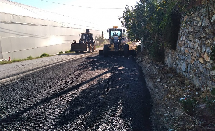 Alanya kırsalında kış öncesi bakım hız kesmiyor