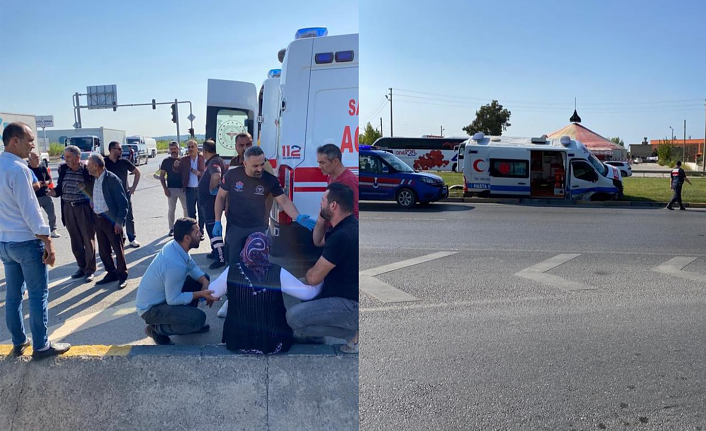 Hasta taşıyan ambulans ile otomobil çarpıştı: 1 yaralı