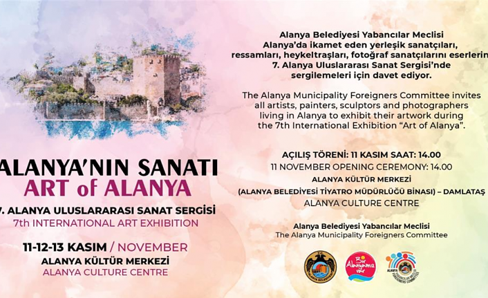 7. Alanya Uluslararası Sanat Sergisi İçin Geri Sayım Başladı