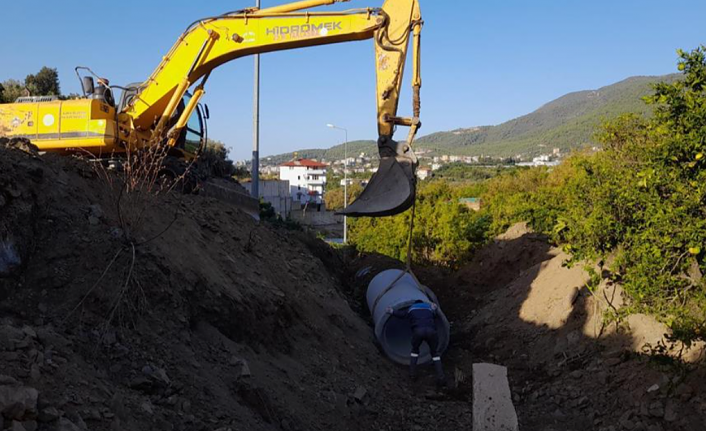 ALANYA BELEDİYESİ ALT YAPI ÇALIŞMALARINA SON HIZ DEVAM EDİYOR