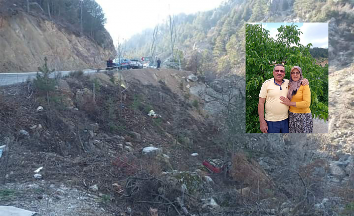 Alanya'da kamyonet uçuruma yuvarlandı: 1 ölü, 1 yaralı!