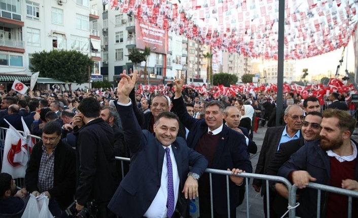 MHP’nin Mersin mitingine Alanya’dan katılım