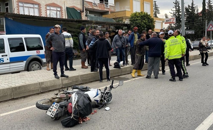 Gazipaşa'da otomobilin motosiklete çarptığı kazada 2 kişi yaralandı!