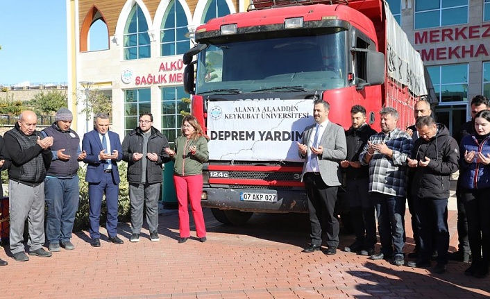 ALKÜ'den deprem bölgesine bir tırlık yardım