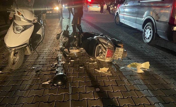 Gazipaşa’da otomobille motosiklet çarpıştı: 1 yaralı!