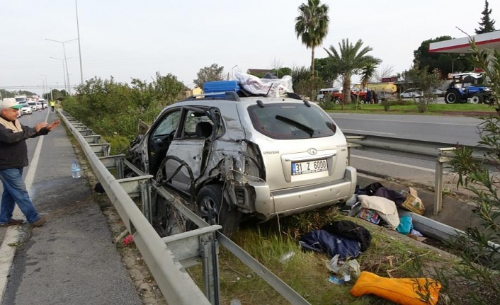 Antalya'ya gelen depremzede çift, geçirdikleri kazada yaralandı!