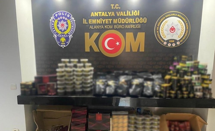 Alanya'da kaçakçılık operasyonu !