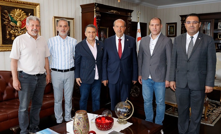 KGK heyeti KKTC Cumhurbaşkanı Tatar'ı ziyaret etti
