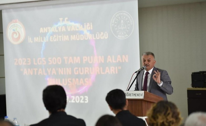 Vali Yazıcı:"Antalya’nın LGS’de giderek artan bir başarı grafiği var"