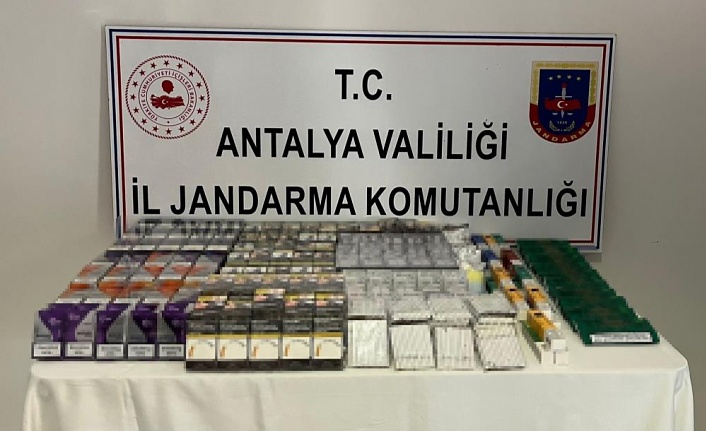 Manavgat'ta jandarmadan kaçak sigara operasyonu