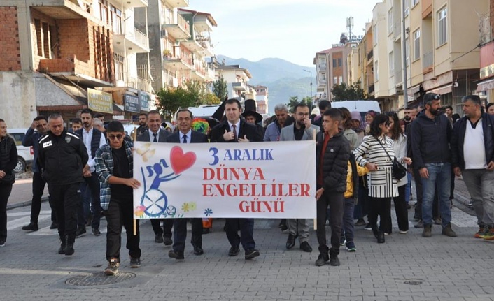 Gazipaşada Engelli Bireyler İçin Yürüyüş Yapıldı