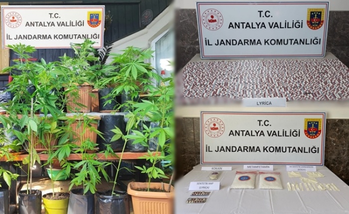 Alanya’da jandarma uyuşturucu satıcılarına göz açtırmıyor