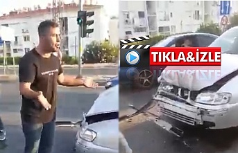 Alanya'da trafikte çıkan tartışma kamerada!