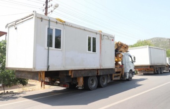 Alanya'da vatandaşların geçici barınma sorunu çözülüyor