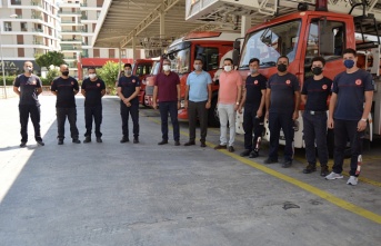 Lakadamyalı'dan itfaiye ekiplerine teşekkür ziyareti