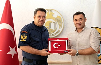 Yeni komutandan Yücel’e ziyaret