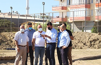 Başkan Toklu'dan Konaklı Spor Salonu’na inceleme