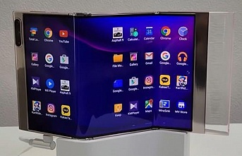 Samsung, akordeon şeklinde katlanan, geleceğin akıllı telefonunu tanıttı
