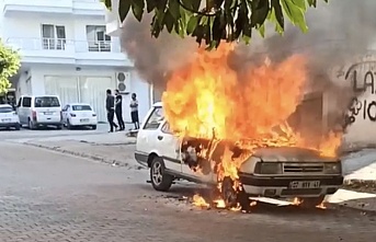 Alanya’da otomobil küle döndü!