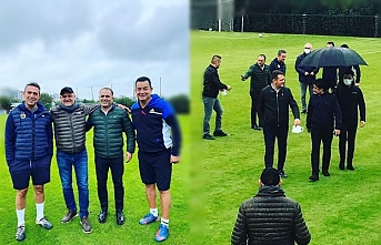 Fenerbahçe- Aytemiz Alanyaspor başkanları maç yaptı