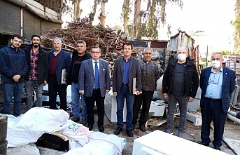 Alanya CHP heyeti sanayide esnaf ziyareti yaptı