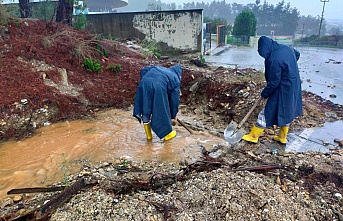 Alanya Belediyesi aşırı yağışlarda seferber oldu