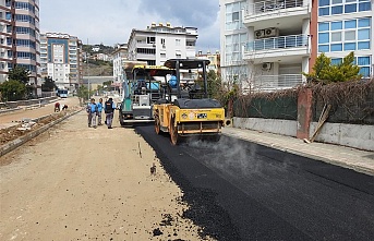 Alanya’nın o mahallesine sıcak asfalt