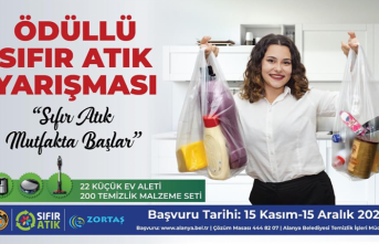 Alanya’da ‘Sıfır Atık Mutfakta Başlar Yarışması’ başlıyor