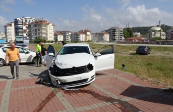 Test etmek istediği aracı hurdaya çevirdi, kavgayı polisler ayırdı