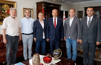 KGK heyeti KKTC Cumhurbaşkanı Tatar'ı ziyaret etti