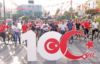 Alanya'da 100. Yılda Bisiklet Coşkusu