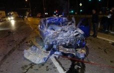 Ehliyetine el konulan sürücü alkollü halde kamyona arkadan çarpıp öldü!