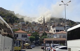 Alanya Kalesi’nde yangın
