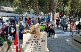 Şehit polis Abdullah Ümit Sercan Alanya'da...