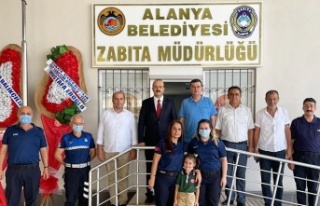 Alanya MHP’den zabıta teşkilatına tebrik ziyareti