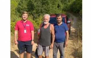 Alanya'da ormanda kaybolan turisti jandarma buldu